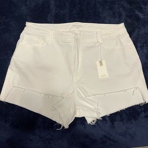 NWT Good American Hi-low Cit Off Shorts